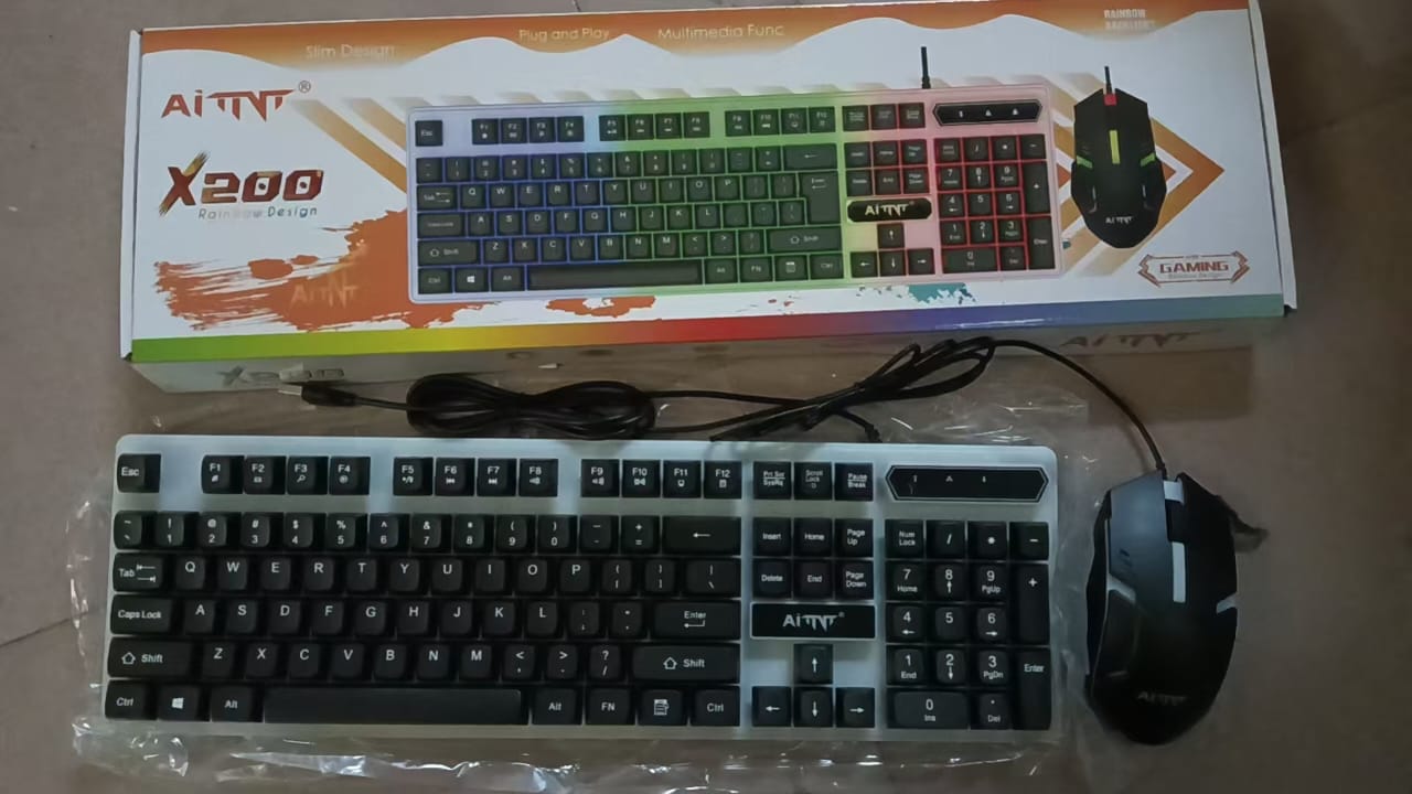 Aitnt X200 Wired RGB  Keyboard And Mouse