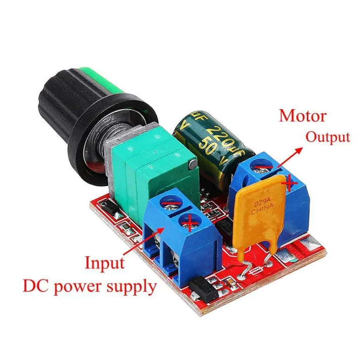 DC MOTOR Speed Regulator DC 3V 6V 12V 24V 35V 5A PWM DC Mini MOTOR Adjustable Switch Electronic Module Electrical Circuitry & Parts
